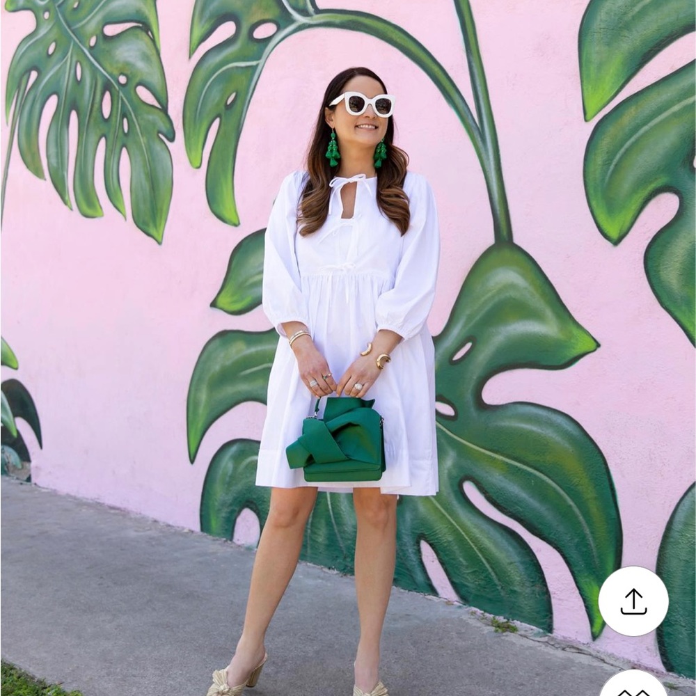 Lake Pajamas White Poplin Dress